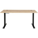Voleo pisalna miza kovina, leseni material barve grafita, hrast artisan | Shoptok.si