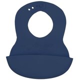 BabyOno Be Active Soft Bib with Adjustable Lock podbradnik Grey 6 m+ 1 kom | shoptok.hr