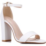 La Modeuse Sandali & Odprti čevlji 15284_P42220 Bela Cene