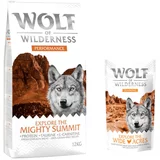Wolf of Wilderness 12kg + 100g Snack "Explore the Wide Acres" piletina gratis! - Explore The Mighty Summit - piletina (Performance)