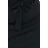 Numoco 240-7 ROXI dress with asymmetrical skirt and belt - KHAKI | shoptok.hr