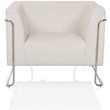 MID.YOU Naslanjač Curacao Cord, Bela | Shoptok.si