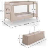 Kinderkraft Potovalna posteljica LEODY UP, bež | Shoptok.si