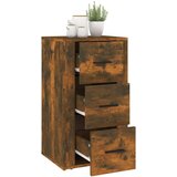  Komoda boja dimljenog hrasta 40 x 33 x 70 cm konstruirano drvo | shoptok.hr