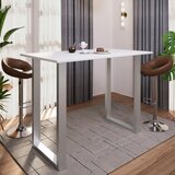 XXXL Barska Miza Xona B, Bela, Srebrna, 140x80 | Shoptok.si