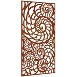  Vrtni zidni ukras 105 x 55 cm čelik COR-TEN s uzorkom školjki | Eponuda.ba