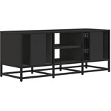 TV ormarić crni 100 x 35 x 41 cm konstruirano drvo i metal | Eponuda.ba