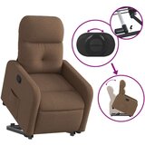 vidaXL Naslanjač s funkcijo vstajanja rjavo blago, (20927938) | Shoptok.si
