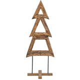 vidaXL Božično drevo z stojalom Rjava 90 cm Trdna tikovina | Shoptok.si