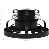  Stalak za božićno drvce crni 29 x 29 x 15,5 cm | shoptok.hr
