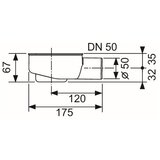 Tece 650000 Drainline nizki sifon DN50 za tuš kanaleto | Shoptok.si