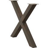  Noge jedilne mize v obliki črke X 3 kosa 90x(72-73) cm jeklo, (21828589) | Shoptok.si