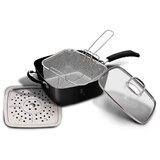 Shumee ponev 24cm s košaro in parno ploščo 4 elementi. berlinger haus black pro BH-6554, (21237659) Cene