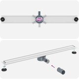 Tuš kanal 2-u-1 sa 360° sifonom Srebrno 100 cm | shoptok.hr