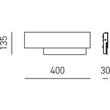 Gea Luce DOHA A P A - LED zidna lampa DOHA LED/15W/230V 40 cm hrom | Eponuda.com