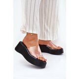 Boto Womens sandals with transparent strap on wedge black Meltiana | shoptok.hr