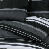 Set posteljine za poplun crno-bijeli 225x220 cm pamučni | shoptok.hr