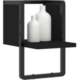  Zidna polica s prečkom crna 20x25x30 cm | Eponuda.ba