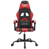  Igraća stolica crno-crvena od umjetne kože - Crna i crvena 1 Bez naslona za noge | shoptok.hr