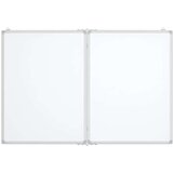  Magnetna bijela ploča sklopiva 100 x 80 x 1 7 cm aluminijska | shoptok.hr