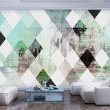  Tapeta - Rhombic Chessboard (Green) 250x175 | shoptok.hr