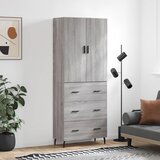 vidaXL Visoka komoda siva sonome 69 5x34x180 cm od konstruiranog drva | shoptok.hr