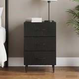 Noćni ormar s ladicama Crna 43 x 41 x 66,5 cm Konstruirano drvo | shoptok.hr
