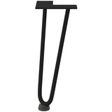 vidaXL Noge za mizo za lase 4 kosi črna 30 cm trdno jeklo | Shoptok.si