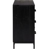  Ladičar crni 75 x 35 x 70 cm od masivne borovine | shoptok.hr