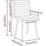  Jedilni stoli 2 kosa roza žamet, (21828382) | Shoptok.si