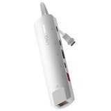LINQ Multiport Hub Pro 6-in-1 HDMI 4K USB-C Power Delivery 140W 10Gbps, Siva, (22119437) Cene