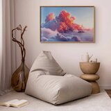  Plakat Dusk Spectacle: Clouds in Shades of Pink and Purple 90x60 Zlatni okvir | shoptok.hr