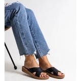  Black wedge flip-flops made of Ecko leather Burtuka | Eponuda.ba