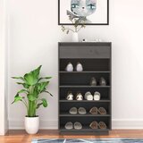 Ormarić za cipele sivi 60 x 34 x 105 cm od masivne borovine | shoptok.hr
