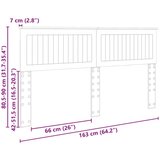 vidaXL Vzglavje z vzglavjem Sonoma hrast 160 cm Konstruiran les | Shoptok.si