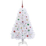  Umjetno božićno drvce s nogom Bijela 150 cm PVC i čelik | shoptok.hr