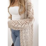 Kesi Super KID Mohair long cardigan sweater beige | shoptok.hr