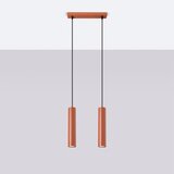 Sollux Lighting Sollux SL.1490 - Luster na sajli LAGOS 2xGU10/10W/230V crvena | Eponuda.com