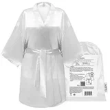 satenski kimono bademantil bež