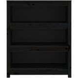 Ormarić za knjige Crna 80x35x97 cm od masivne borovine | shoptok.hr