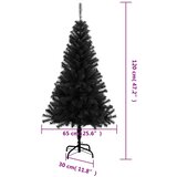  Umjetno božićno drvce sa stalkom crno 120 cm PVC | shoptok.hr