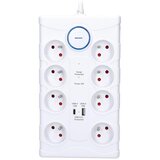 solight PO80 - Produžni kabl sa prekidačem 8 utičnica Tip E + 1xUSB-A + 1xUSB-C 2m bela Cene