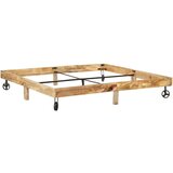 Posteljni okvir iz trdnega mangovega lesa 200x200 cm | Shoptok.si