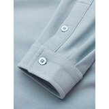 Ombre Men's long sleeve knitted SLIM FIT shirt - blue | Eponuda.ba