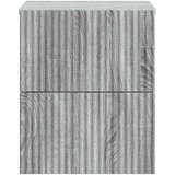  Noćni ormarić za montažu na zid Siva sonoma 33 x 34 5 x 40 cm | shoptok.hr