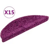Preproga, Ruge za stopnice 15 kosov 56x17x3 cm vijolične, (22121106)