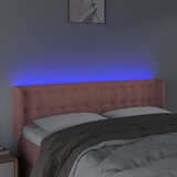  LED uzglavlje ružičasto 147x16x78/88 cm baršunasto | Eponuda.com