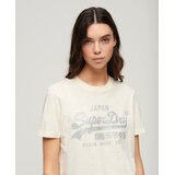 Superdry Majica kremna / srebrna | Shoptok.si