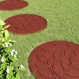  Kamen za hodanje 6 pcs Crvena Ø 44 x 2 cm Guma - Crvena | shoptok.hr