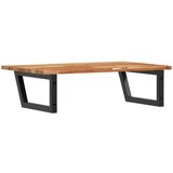  Zidna polica za umivaonik od čelika i masivnog bagremovog drva Smeđa 100 x 50 x 2 cm | shoptok.hr